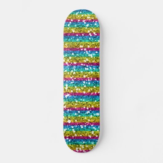Glitter Rainbow Skateboard (Voorkant)
