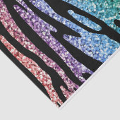 Glitter Rainbow Tiger Stripe Tissue Paper Tissuepapier (Detail)