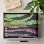 Glitter Rainbow Tiger Stripe Tissue Paper Tissuepapier (Geschenk)