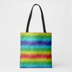 Glitter Rainbow Tote Bag