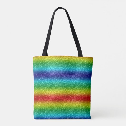 Glitter Rainbow Tote Bag (Achterkant)