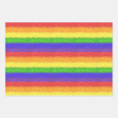 Glitter Rainbow Wrapping Papier Inpakpapier Vel (Voorkant 3)