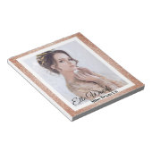 Glitter Rand Pageant Handtekening Notitieblok (Schuin)