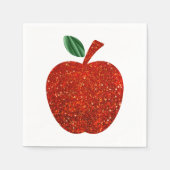 Glitter Red Apple servet (Voorkant)