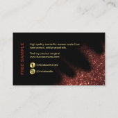Glitter Red en Black parfume Visitekaartje (Achterkant)