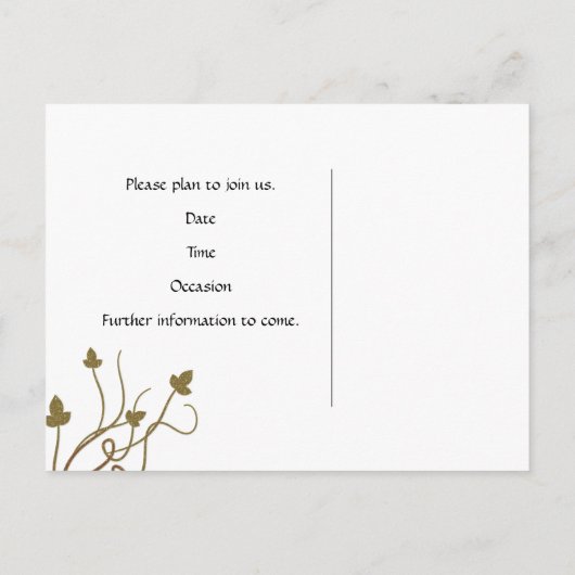 Glitter Red Gold Music Bewaar de datum Aankondigingskaart (Achterkant)