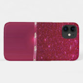 glitter red Hoesje-Mate Barely Case-Mate iPhone Case (Achterkant (horizontaal))