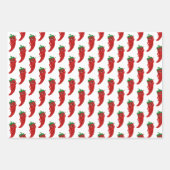 Glitter Red Hot Pepper Diva Inpakpapier Vel (Voorkant 3)
