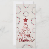 Glitter Red We wensen jullie prettige kerst (Voorkant)