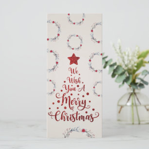 Glitter Red We wensen jullie prettige kerst