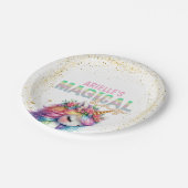 Glitter regenboog eenhoorn magisch Papier Bord (Gekanteld)