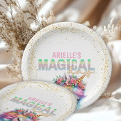 Glitter regenboog eenhoorn magisch Papier Bord