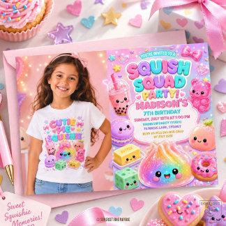 Glitter Regenboog Squishy Verjaardagsfeest Foto Kaart