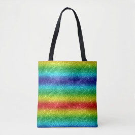 Glitter Regenboog Tote Bag