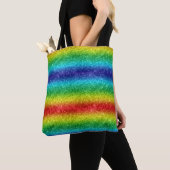 Glitter Regenboog Tote Bag (Dichtbij)