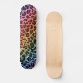 Glitter regenboogblad skateboard (Voorkant)
