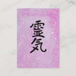 ** Glitter Reiki Master Practitioner Symbool Visitekaartje