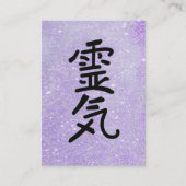 *~* Glitter- Reiki Master Teacher Symbool Visitekaartje (Voorkant)