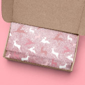 Glitter Reindeer Kerstpatroon Tissuepapier