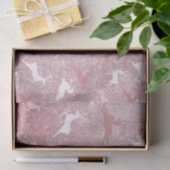 Glitter Rendier Kerstpatroon Tissuepapier (Geschenk)