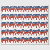 glitter - republikeinse olifant cadeaupapier (Vlak)
