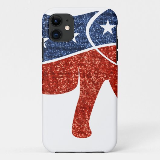 glitter - republikeinse olifant Case-Mate iPhone case (Achterkant)