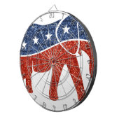 glitter - republikeinse olifant dartbord (Voorkant Rechts)