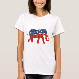 glitter - republikeinse olifant t-shirt