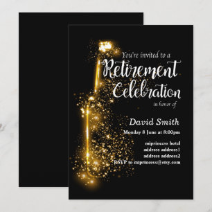 Glitter Retirement Celebration uitnodiging