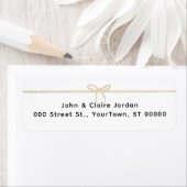 Glitter Ribbon Return Address Label (Insitu)