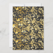 Glitter Ring in de Nieuwe Jaren EVE Uitnodiging (Achterkant)