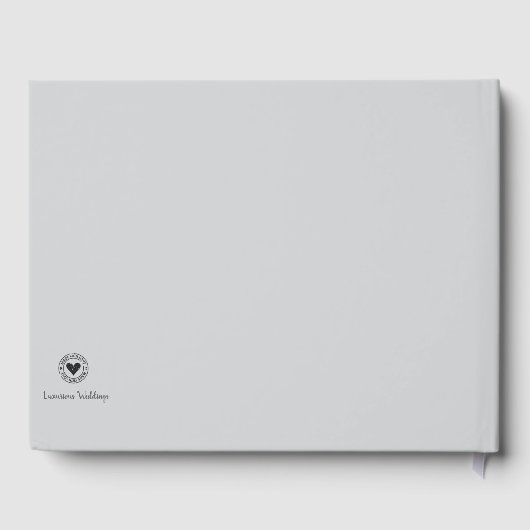 Glitter Rings gastenboek | Luxe bruiloften (Achterkant)