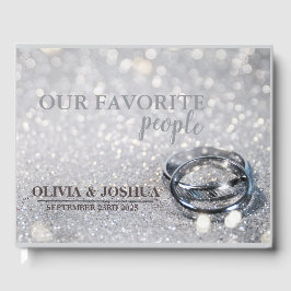 Glitter Rings Guestbook | Luxe Bruiloften Gastenboek