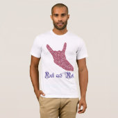 Glitter rock- en roltekenT-shirt T-shirt (Voorkant volledig)