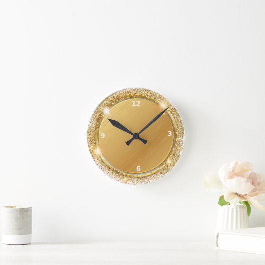 Glitter Ronde Klok (Huis)