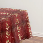 Glitter (rood en goud) tafelkleed<br><div class="desc">Rood en goud glitter tafelkleed,  en feestelijk voor de feestdagen.</div>