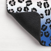 Glitter Rood Wit Blau Luipaardprint Muismat (Hoek)