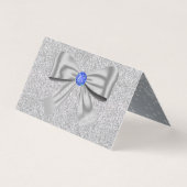 Glitter, Roos, diamanten en buskaartje Kaart (Achterkant)