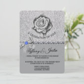 Glitter, Roos, diamanten en weduwen Kaart (Staand voorkant)