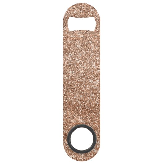 Glitter Roos Glitter glans Speed Flessenopener (Voorkant)