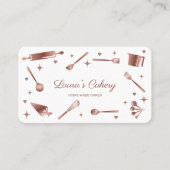 Glitter Roos Gold Baking Tools — gereedschap Whisk Visitekaartje (Voorkant)