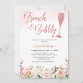 Glitter Roos Gold Brunch en breekbaar Vrijgezellen Kaart (Voorkant)