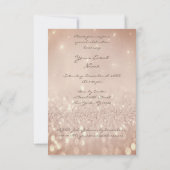 Glitter Roos Gold Diamond Dress Sweet 16th Kaart (Achterkant)