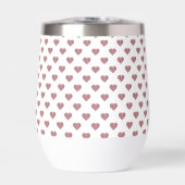 Glitter Roos Gold Hearts Witte achtergrond (Voorkant)