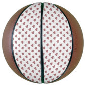 Glitter Roos Gold Hearts Witte achtergrond Basketbal (Verticaal)