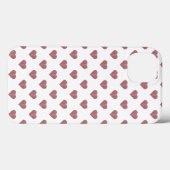 Glitter Roos Gold Hearts Witte achtergrond Case-Mate iPhone Case (Achterkant (horizontaal))