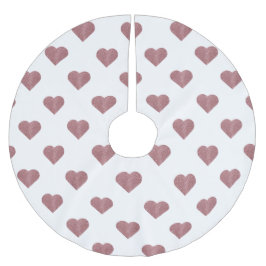 Glitter Roos Gold Hearts Witte achtergrond Kerstboom Rok