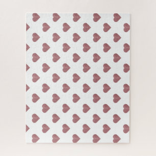 Glitter Roos Gold Hearts Witte achtergrond Legpuzzel