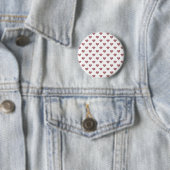 Glitter Roos Gold Hearts Witte achtergrond Ronde Button 5,7 Cm (In situ)