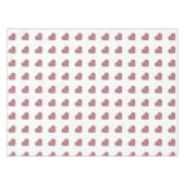 Glitter Roos Gold Hearts Witte achtergrond Tafelkleed (Voorkant (Horizontaal))